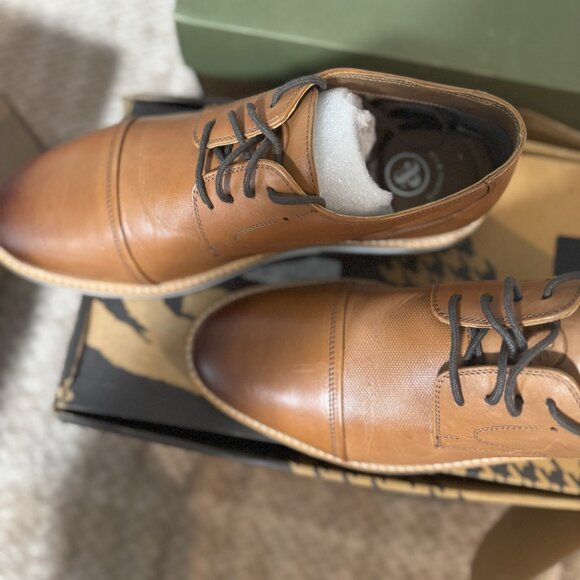 Thomas & Vine Men\'s Hartley Cap Toe Derby Shoe, Size 10.5, NIB